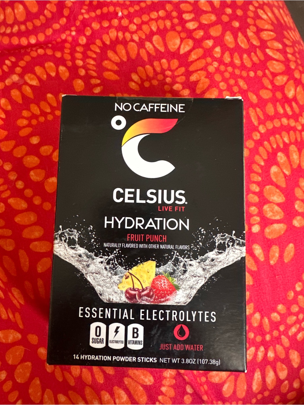Celsius Hydration Fruit Punch Powder Sticks